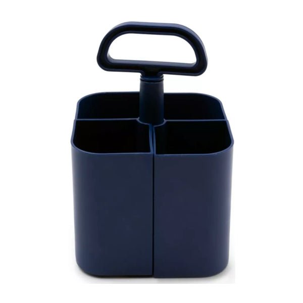 4 - Compartment Caddy with Handle - Navy Blue (7" x 4.7" x 4.7") Convenient, Removable Compartments - 2 for $5