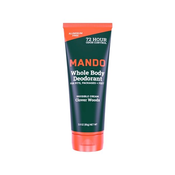 Mando Whole Body Deodorant Invisible Cream - Clover Woods (Net wt. 3.0 oz.) Aluminum Free, 72 - Hour Odor Control - Dollar Fanatic