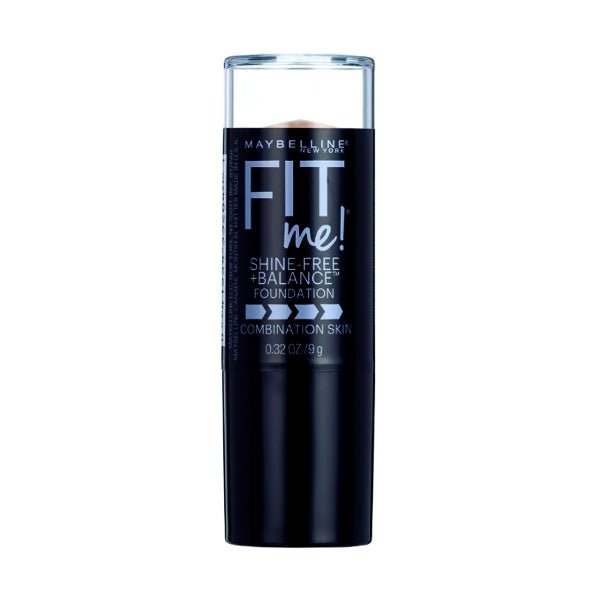 Maybelline Fit Me Shine - Free Plus Balance Foundation Makeup Stick with Anti - Shine Powder Core - Combination Skin (Select Color) - Dollar Fanatic