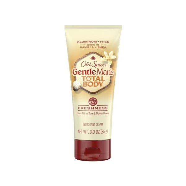 Old Spice Gentlemans Total Body Deodorant Cream - Vanilla and Shea (Net wt. 3.0 oz.) Aluminum Free - Dollar Fanatic