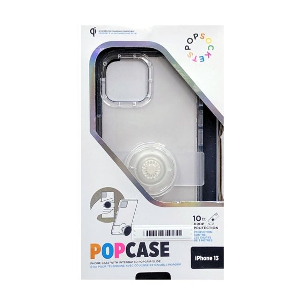 PopSocket iPhone 13 PopCase Protective Phone Case with Integrated PopGrip Slide - Bunny Clear (Fits iPhone 13) - Dollar Fanatic