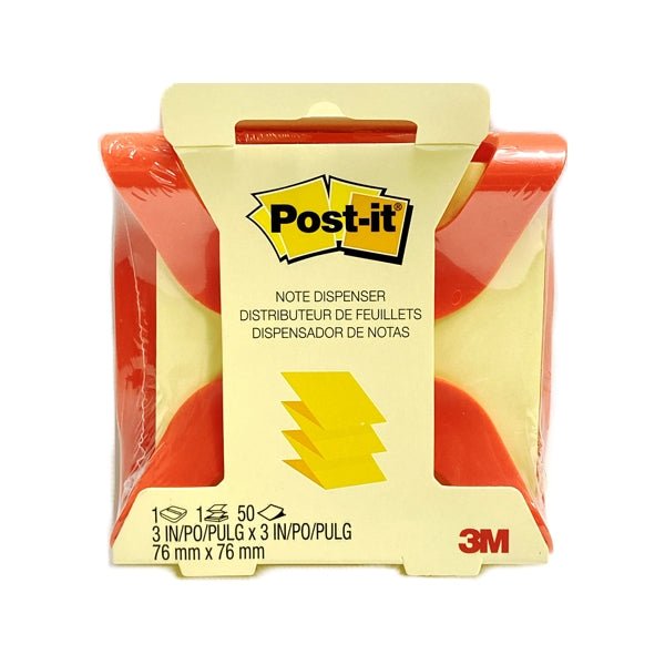 Post-it Note Dispenser with Note Pad - 50 Sheets (Select Color) - Dollar Fanatic