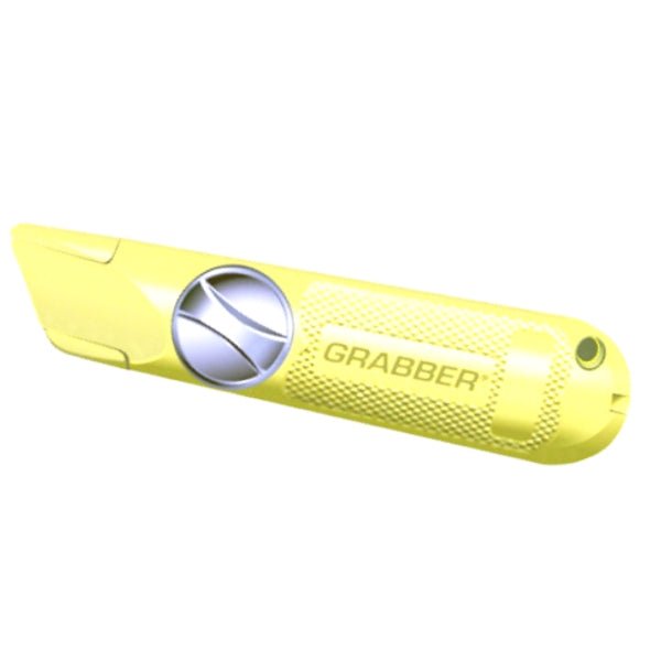 Grabber All-Metal Fixed-Blade Drywall Utility Knife Cutter - Yellow (K1992) Non-Retractable - DollarFanatic.com