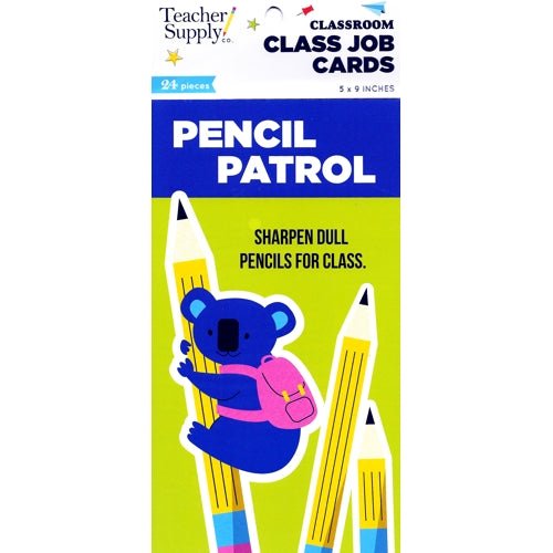 Teacher Supply Co. Classroom Class Job Cards (24 Pack) Large Size 5" x 9" - DollarFanatic.com