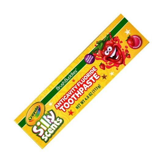 Brush Buddies Silly Scents Anticavity Fluoride Toothpaste - Strawberry (Net Wt. 4 oz.) - Dollar Fanatic