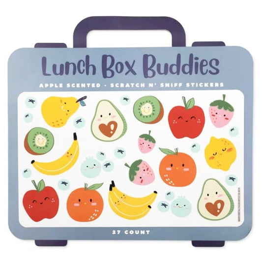 Bundle of 3 - Lunch Box Buddies Fruit - Shaped Scented Stickers - Apple Scent (27 Count) - 2 for $5