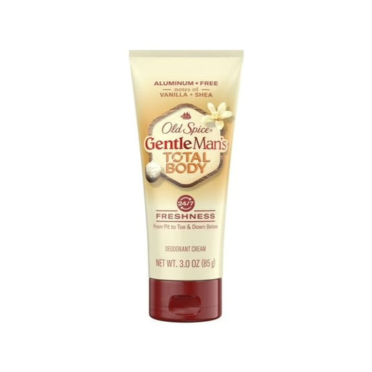 Old Spice Gentlemans Total Body Deodorant Cream - Vanilla and Shea (Net wt. 3.0 oz.) Aluminum Free - Dollar Fanatic