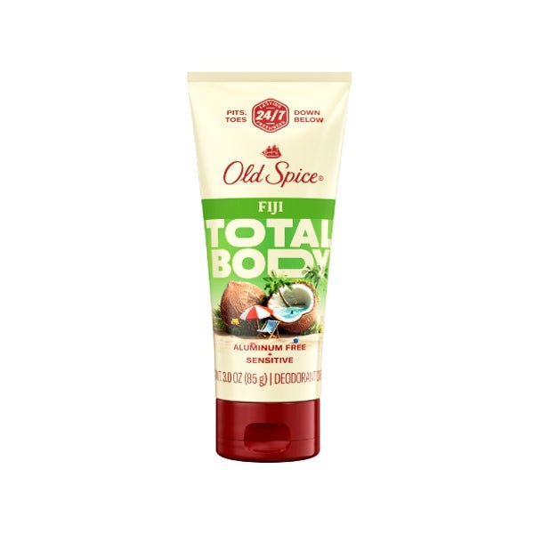 Old Spice Total Body Deodorant Cream - Fiji (Net wt. 3.0 oz.) Aluminum Free/Sensitive - Dollar Fanatic