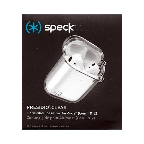 Speck Hard - Shell Case for AirPods Charging Case - Presidio Clear (Gen 1 & 2) - Dollar Fanatic